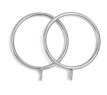 Load image into Gallery viewer, TINAZEDAL Inner Diameter Metal Flat Curtain Rings with Eyelets
