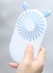 RCKBROKL Mini Handheld Fan Battery Operated Small Personal Portable Fan Speed Adjustable USB Rechargeable Fan Cute Design Powerful Eyelash Fan for Stylish Kids Girls Women Men Indoor Outdoor Travelling