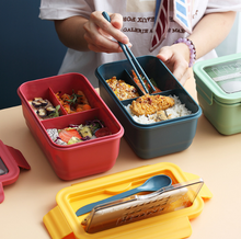 Load image into Gallery viewer, PAFUCILI Lunch Containers Kids Lunch Box Microwave/Freezer/Dishwasher Safe (Flatware Included)
