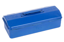 Load image into Gallery viewer, LIDMERNS Hip Roof Style Portable Steel Tool Box with Metal Latch Closure and Removable Storage Tray
