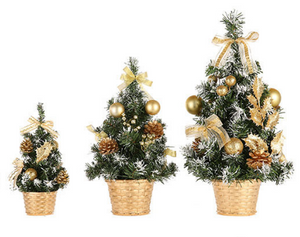 Nvkrvks Artificial Mini Christmas Tree Tabletop Christmas Tree Desk Classic Series Holiday Decoration