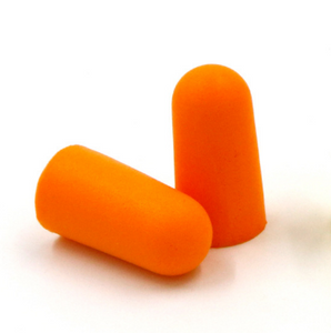 Ktvkpof 1 Pair Individually Wrapped Non Toxic Soft Silicone Corded Ear Plugs Reusable Hearing Protection Rubber Earplugs for Sleeping, Concerts, Music, Shooting, Construction Work, Motor Sports, Racing