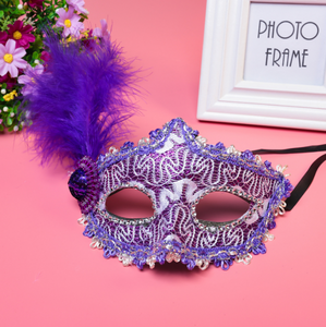 Ktmkpvl Masquerade Mask for Women Venetian Mask/Halloween/Party/Ball Prom/Mardi Gras/Wedding/Wall Decoration