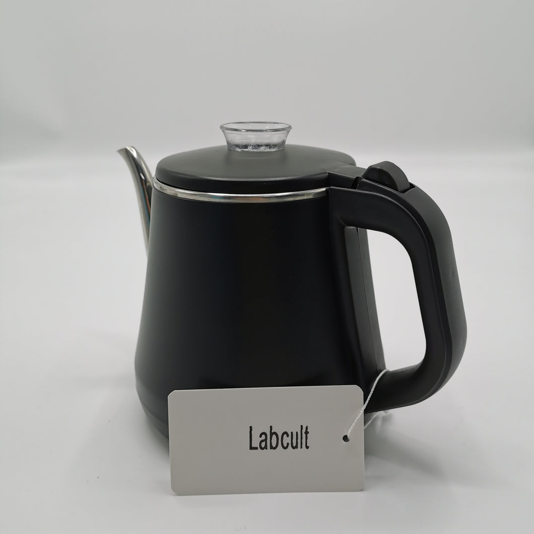 Labcult Electric Kettle, Pour Over Kettle & Coffee Kettle, 100% Stainless Steel Inner Lid & Bottom, 1200 Watt Quick Heating, 0.8L, Black