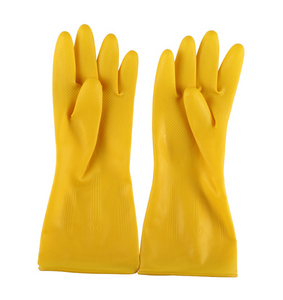 AWEASROY Reusable Household Gloves, Rubber Dishwashing Gloves, Extra Thickness, Long Sleeves, Kitchen Cleaning, Working, Painting, Gardening, Pet Care