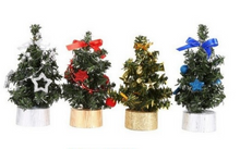 Load image into Gallery viewer, Wzporzst Artificial Mini Christmas Tree Tabletop Christmas Tree Desk Classic Series Holiday Decoration
