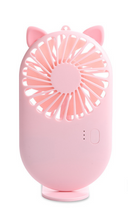 Load image into Gallery viewer, Kvmfpvo Mini Handheld Fan Battery Operated Small Personal Portable Fan Speed Adjustable USB Rechargeable Fan Cute Design Powerful Eyelash Fan for Stylish Kids Girls Women Men Indoor Outdoor Travelling
