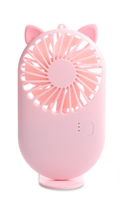 Kvmfpvo Mini Handheld Fan Battery Operated Small Personal Portable Fan Speed Adjustable USB Rechargeable Fan Cute Design Powerful Eyelash Fan for Stylish Kids Girls Women Men Indoor Outdoor Travelling