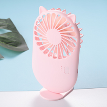 Load image into Gallery viewer, Kvmfpvo Mini Handheld Fan Battery Operated Small Personal Portable Fan Speed Adjustable USB Rechargeable Fan Cute Design Powerful Eyelash Fan for Stylish Kids Girls Women Men Indoor Outdoor Travelling
