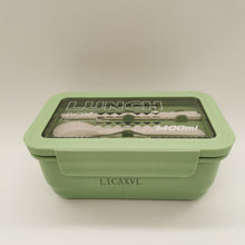 Load image into Gallery viewer, LICAXVL Lunch Containers Kids Lunch Box Microwave/Freezer/Dishwasher Safe (Flatware Included)
