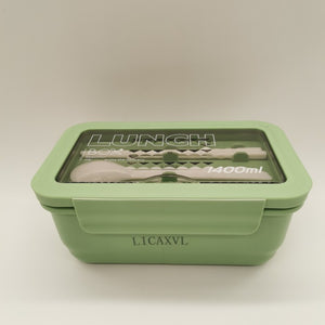 LICAXVL Lunch Containers Kids Lunch Box Microwave/Freezer/Dishwasher Safe (Flatware Included)