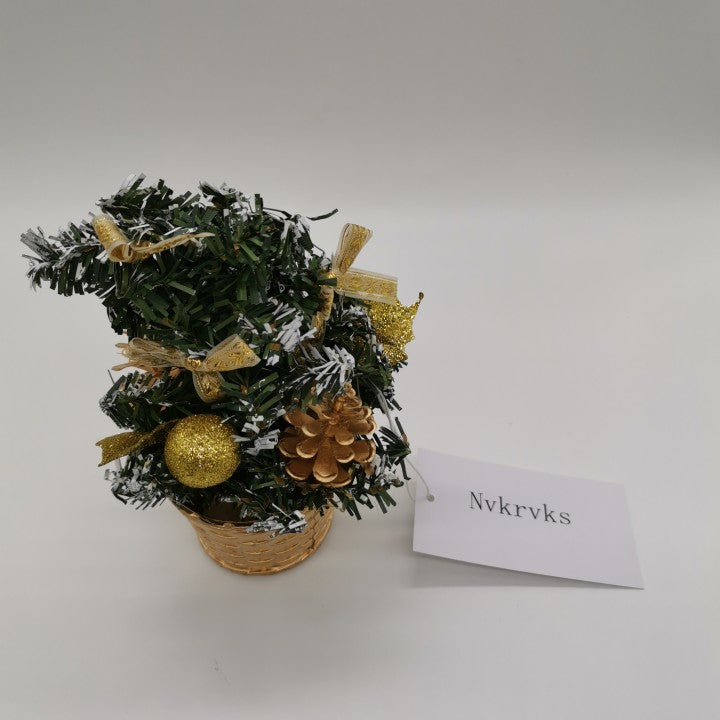 Nvkrvks Artificial Mini Christmas Tree Tabletop Christmas Tree Desk Classic Series Holiday Decoration