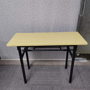 ZUVRYME Computer Desk, Has Wide Workstation Tabletop for Writing,Games and Home Work,Modern Home Office Desk&Dining Table Made of The Finish Wood Board and Sturdy Steel Legs