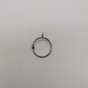 TINAZEDAL Inner Diameter Metal Flat Curtain Rings with Eyelets