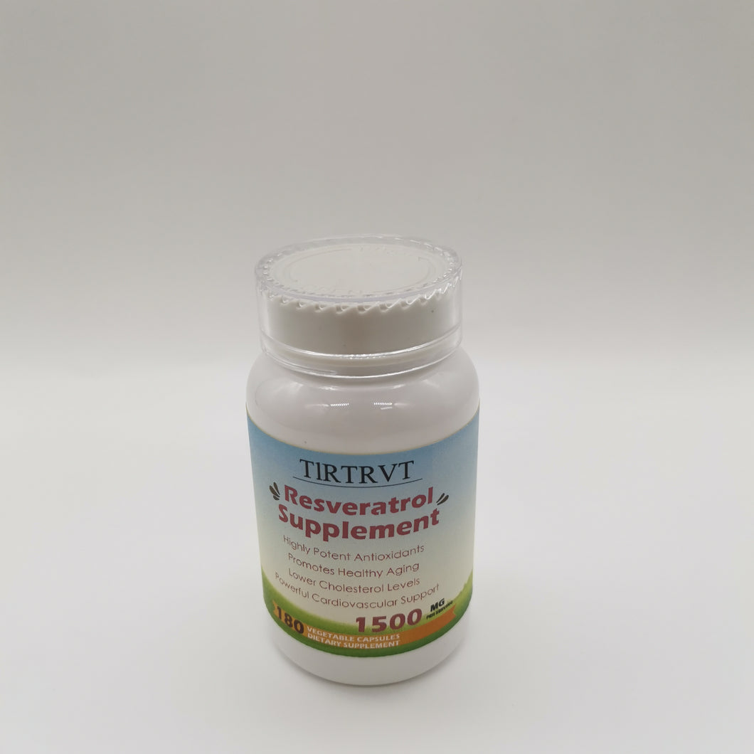 TlRTRVT Trans-Resveratrol - High Purity – 1000 mg Trans Resveratrol and 500 mg Compound Plant Extract Per Serving,Cardiovascular Support,Promotes Anti-Aging